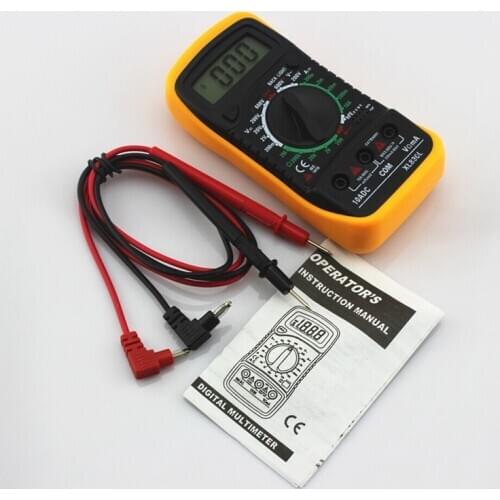 XL830L Handheld Digital Multimeter Portable AC/DC Ammeter Voltmeter Ohm Voltage Tester Meter Multimetro LCD Backlight