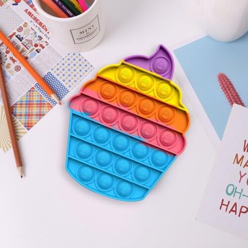 Push Bubbles Sensory Toys Anti-stress Toys Autism Desktop Puzzles (Blue) Anti-stress Toys for Adult Children