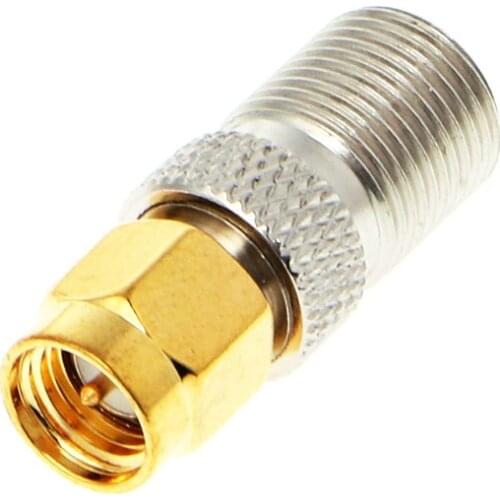 SMA Female To Type F Female Plug Straight RF Coaxial Adapter Connector Converter