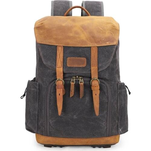 Camera Bag with Rain Cover Camcorder Bags Backpack Camera Backpack Canvas Bag Photography Backpack Water Repellent Slr