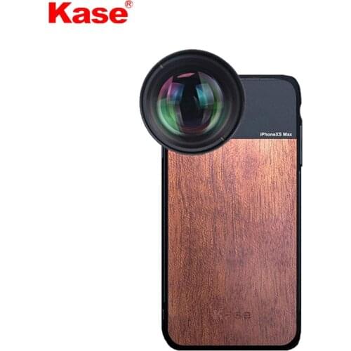 Kase Master Large Aperture HD 135mm Telephoto Lens With Solid Wood Phone Case For iPhone
