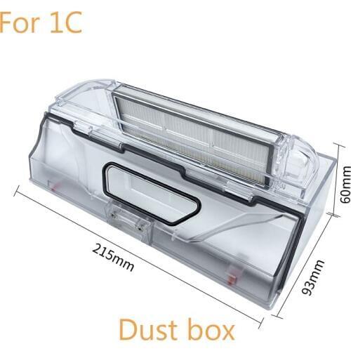 Robot vacuum cleaner dust box accessories for xiaomi mijia 1C pro mi home sweeping spare parts with hepa filter