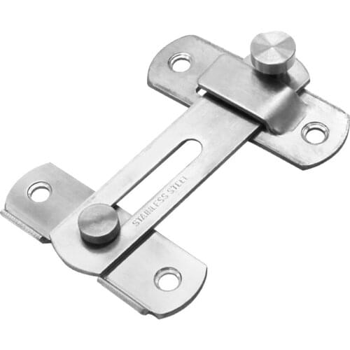 Guard Latch Bolt Sliding Window Door Lock Stainless Steel Door Latch Safe Chain Anti Theft Gate Hasp Padlock Clasp Shed