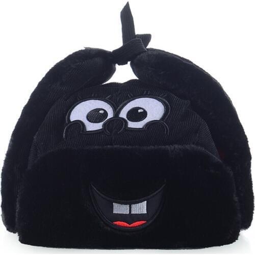 H7727 Winter Bomber Hat Men Women Lovely Korean Ear Protection Cap Youth Couple Outdoor Cycling Windproof Thick Cartoon Hats
