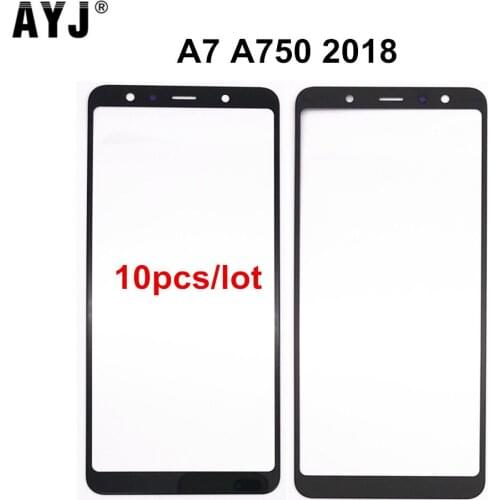 10pcs/lot AYJ Screen Glass for Samsung Galaxy A7 2018 A750 A750F A750FN Replacement LCD Display Touch Front Outer Panel