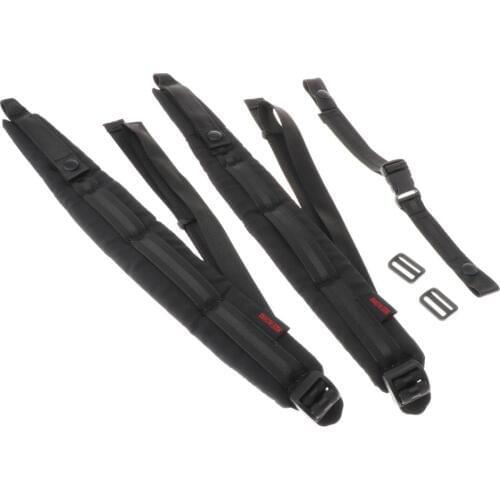 2 X Strap For Accordion, Adjustable Shoulder For 16 - 120 Bass Accordion, Black