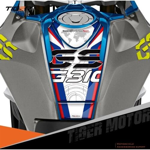 3D Resin Motorcycle Gas Tank Pad Protector Case for BMW G310GS 2018-2019