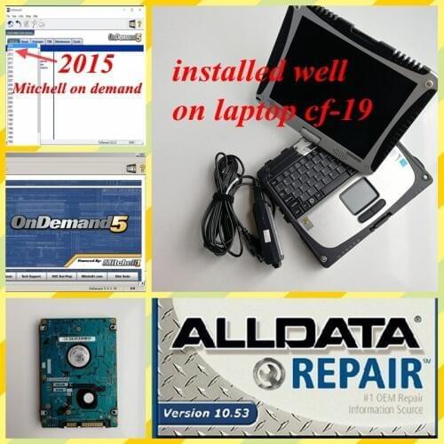 Alldata and mit-chell ondemand automotive repair software in 1TB HDD install For CF19 CF 19 Toughbook used laptop computer