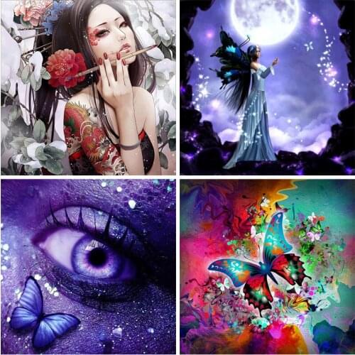 DIY Craft 5D Diamond Painting Full Round Square Resin Mosaic Embroidery Cross Stitch Kits Wall Decor Gift Beautiful Wallpapers