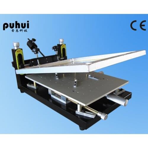 Authorized New Arrival PUHUI High Precision Printer Manual Stencil Printer machine Silk Printing Machine