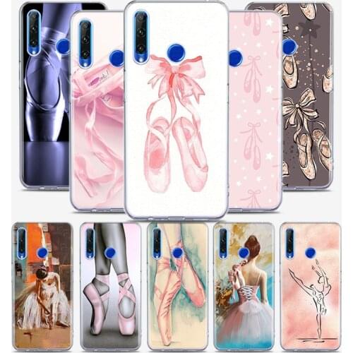 Ballet dancer Ballerina Silicone Cover For Honor 30 30S 30i 9 10 9A 9C 9S 9N 10i 10X 9X Lite Pro 5G Phone Case