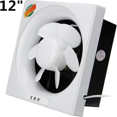 6/8/10/12 Inch Fan Silent Wall Extractor Exhaust Ventilation Fan Air Blower Window Ventilator Vent For Kitchen Bathrooms Bedroom
