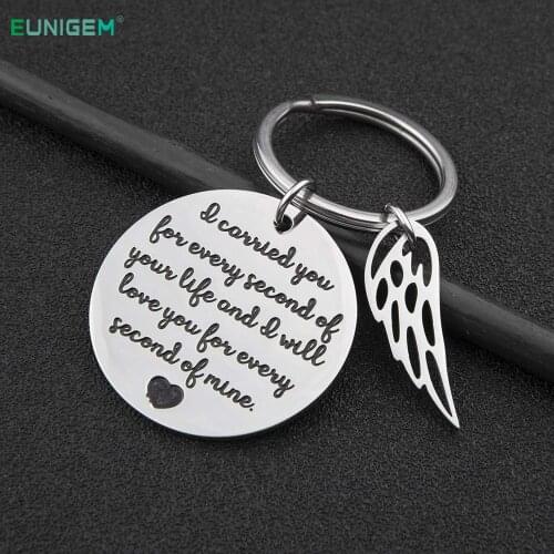 Remembrance Keychain Memorial Gift Loss of Baby Infant Child Miscarriage Keepsake Charm Pedant Jewelry Sympathy Gifts