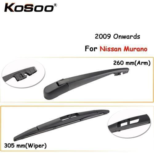 KOSOO Auto Rear Car Wiper Blade For Nissan Murano,305mm 2009 Onwards Rear Window Windshield Wiper Blades Arm,Car Accessories