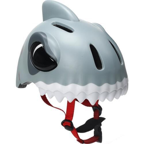 Children Creative Cycling Helmets Kids Bicycle Sports Head Protector Lovely Shark Design Safety Helmets Girl Boy Gift Birthday