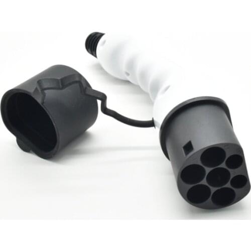 EV charger IEC62196 male plug 3 phase 1 phase 16A 32A car connector type 2 adapter plug