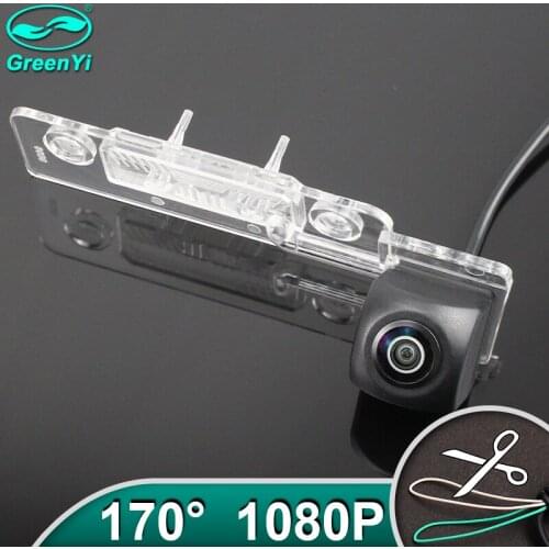 Full HD AHD 1080P Fisheye Lens Car Reverse Backup Rear View Camera For Skoda Octavia 2009 2010 2011 2012 2013 2014