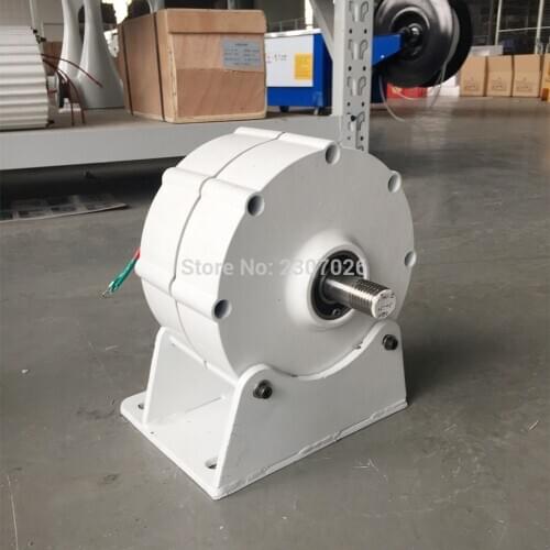 600W 48V AC Permanent Magnet Generator Two Shaft 50hz Generator for Home Use With Wind Controller