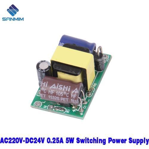 1PCS SANMIN AC220V to DC24V 250MA 5W Power supply Isolated switching power supply module 220V to 24V bare board PLA05BC24V
