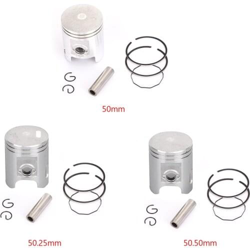 Topteng Piston Kit & Rings Set Fit for Yamaha CY 90 Jog / YA 90 Axis 1990-1997 3WF-11631-00-96 Motor Parts