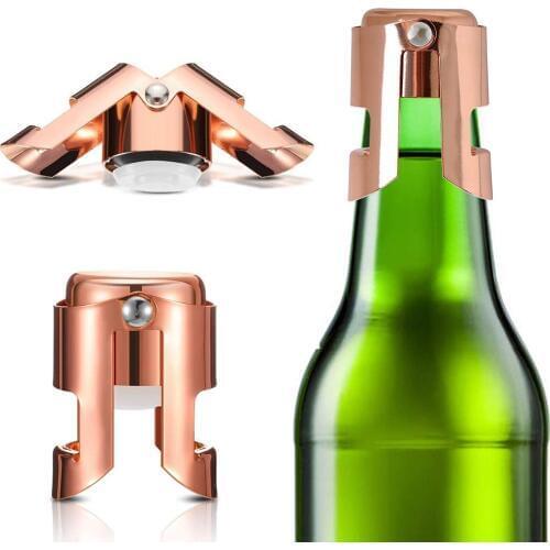 Stainless Steel Champagne Bottle Cap Portable Sealant Bar Cap Wine Bottle Plug Sparkling Wine Champagne Stopper Champagne Cap