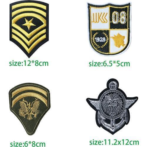 Cartoon Decorative Patch US Marine Corps Medal icon Embroidered Applique Patches For DIY Iron on Badges Stickers on a backpack