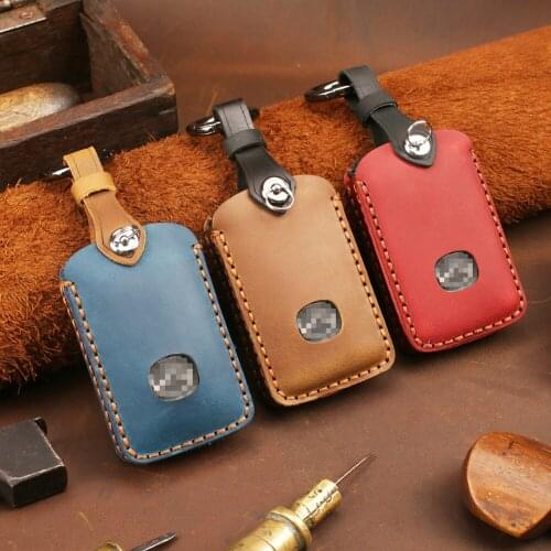 2021 New Car Key Case Leather Key Ring Smart Key Protector Case for Mazda 3 Alexa CX4 CX5 CX8