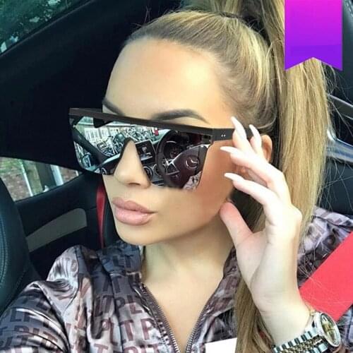 New Black Square Sunglasses Women Big Frame Fashion Retro Mirror Sun Glasses Female Brand Vintage Lady Lunette De Soleil Femme