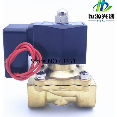 New 2019 Full copper energy saving solenoid valve water valve normally closed type Long-term power supply does not heat 220