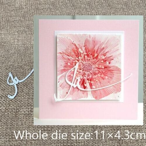 New Design Craft Metal Cutting Die cut dies German yes letter scrapbooking Album Paper Card Craft Embossing die cuts