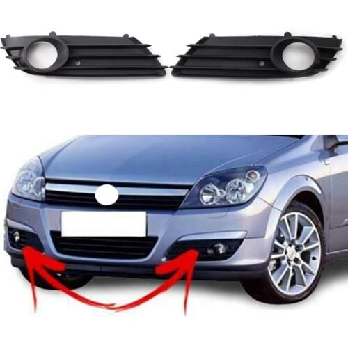 For VAUXHALL ASTRA H 2004 2005 2006 2007 L+R Front Bumper Lower Grille Fog Light Grills Left Right Pair