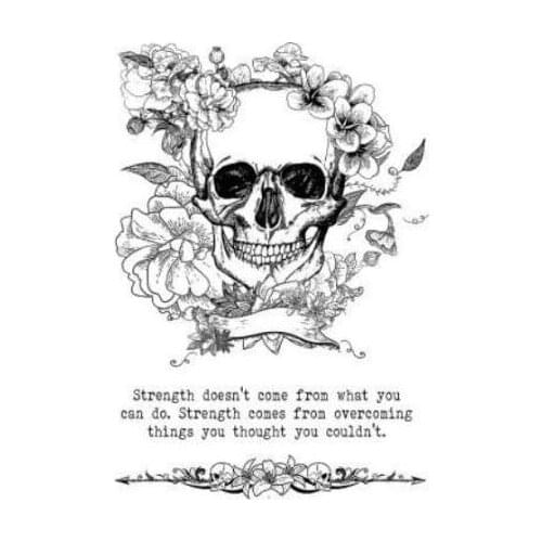 Skulls and Rings Transparent Clear Silicone Stamp/Seal for DIY scrapbooking/photo album Decorative clear stamp A1046