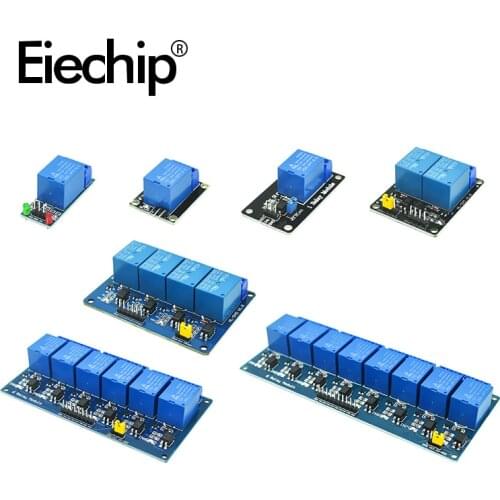 KY-019 With Optocoupler Relay Module DC 5V Output 1/2/4/6/8 Way Power Relays Module 250VAC/125VAC 10A Board Shield For Arduino