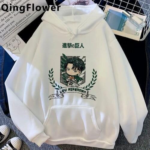 Shingeki No Kyojin Attack on Titan Funny Hoodies Women Cute titan attack Anime Kawaii Graphic Sweatshirt Female