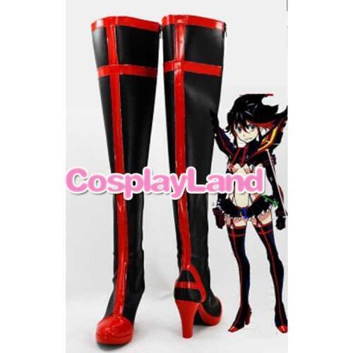 Customize Boots KILL la KILL Cosplay Ryuko Matoi Cosplay Boots Custom Any Size Anime Party Boots
