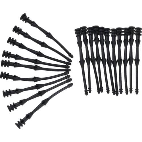 20Pcs 65mm Screw Pin Rivet Rubber PC Fan Noise Absorbtion Fans Anti Vibration Mount Silicone Screws Noise Reduction Equipment