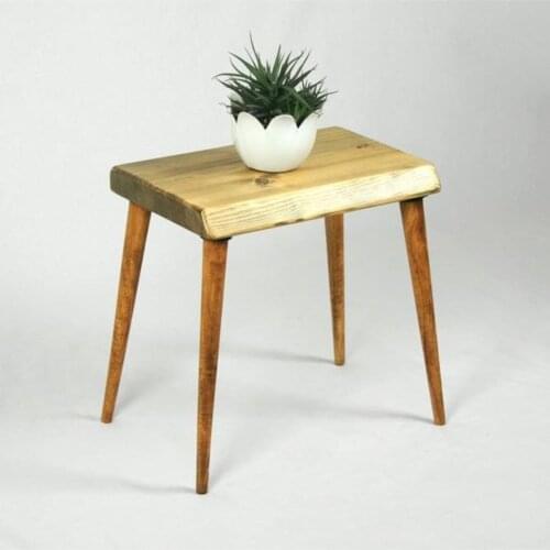 Modern Natural Wood Solid Wood Side Coffee table (tree Foot) coffe table