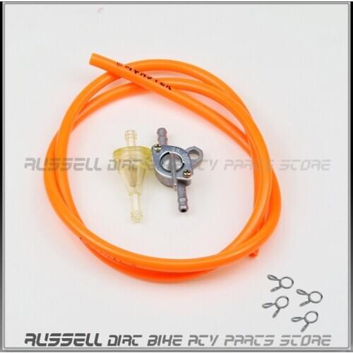 Fuel Taps Pump Pocket valve & 8mm Gas fuel Line hose & fuel gas filter for Dirt Bike/Pit Bike ATV Motorcycle scooter