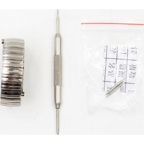 High Quality Stainless Steel Watchband For Classic Frontier Elastic Band Watch Strap Link Belt Bracelet Silver Tools