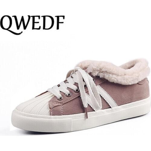 Snow Suede Ankle Boots Women Flats Winter Warm Winter Short Boots New Fashion Snow Women Shoes Fur Plush Suede Shoes X12-03