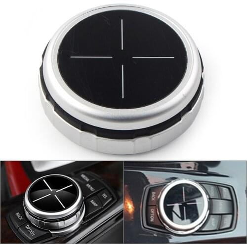 1Pcs Car Media Knob Controller Wheel Cover Replacement For BMW 1 2 3 4 5 6 7 Series X1 X3 X4 X5 X6 IDRIVE 7Buttons