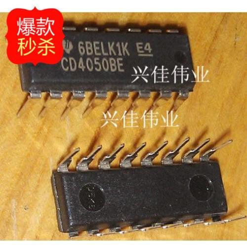 10PCS New original authentic CD4050 CD4050BE DIP16 six -phase buffer / Converters TI