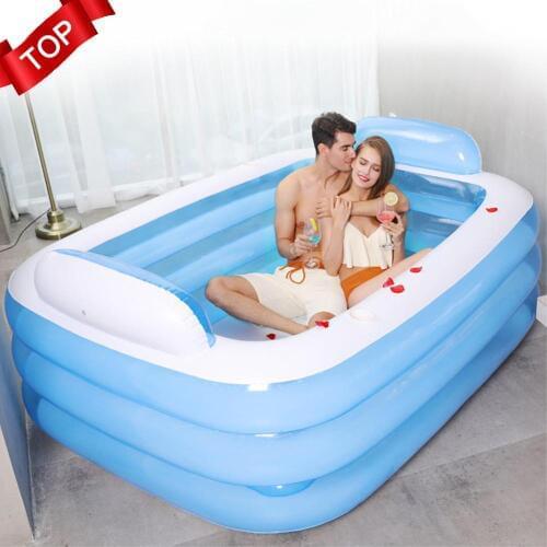 150/180CM Inflatable Swimming Pool PVC Thickened 3-Ring Paddling Pool Bathing Tub Summer Swimming Pool For Adult Kids piscina