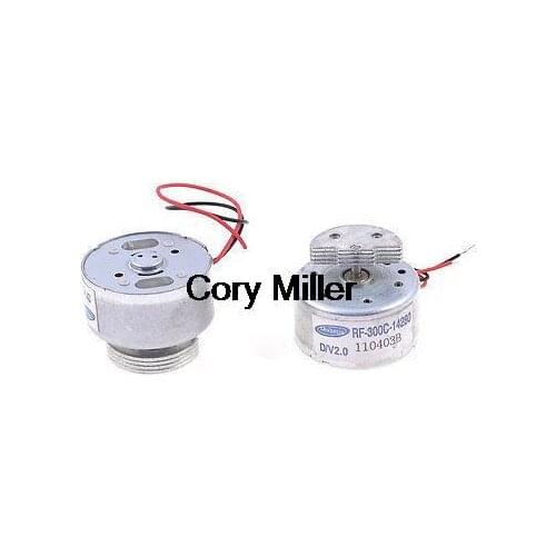 2 Pcs DC 2V 1700RPM Load Speed Round Micro Vibration Motor for RC DIY