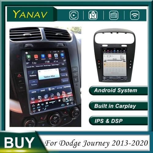 PX6 Android 2 Din Car Radio For Dodge Journey 2013-2020 GPS Navigation Stereo Recorder Multimedia Player with Carplay Head Unit