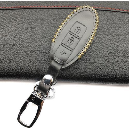 Car Genuine Leather Remote Control Car Keychain Key Cover Case for Nissan for Infiniti EX FX G25 G37 FX35 EX25 EX35 FX37 EX37