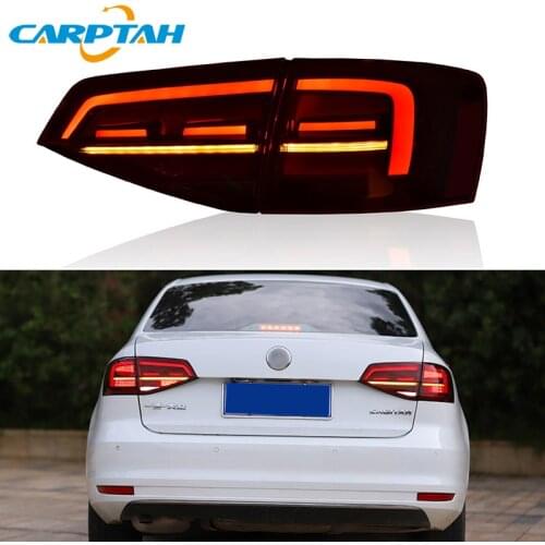 Car Styling Tail Lights Taillight For Volkswagen Jetta 2015 - 2018 Rear Lamp DRL + Dynamic Turn Signal + Reverse + Brake LED