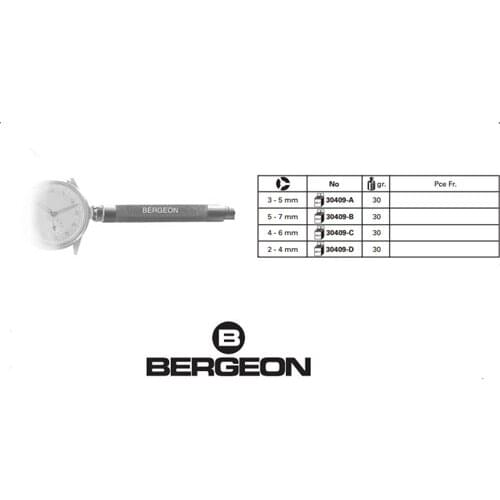 Bergeon30409-a, B, C, D rope pliers (for upper watch chain) 2.5-6.5 imported from Switzerland