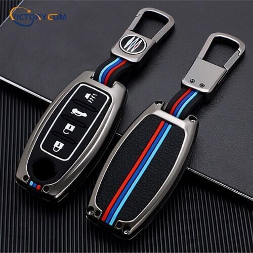 Car Key Shell Case Cover Holder Keyring Buckle keychain For Nissan Infiniti Qashqai J11 J10 Tiida Versa X-trail