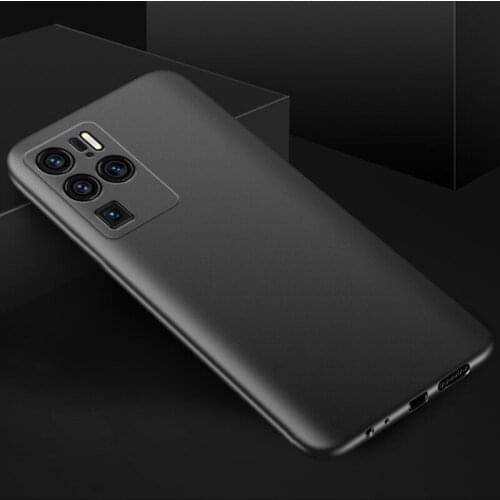 Case for Axon 30 Pro A2022 Black Soft TPU Matte Case Lens Protection Cover for ZTE Axon 30 Ultra A2022P Couqe Funads
